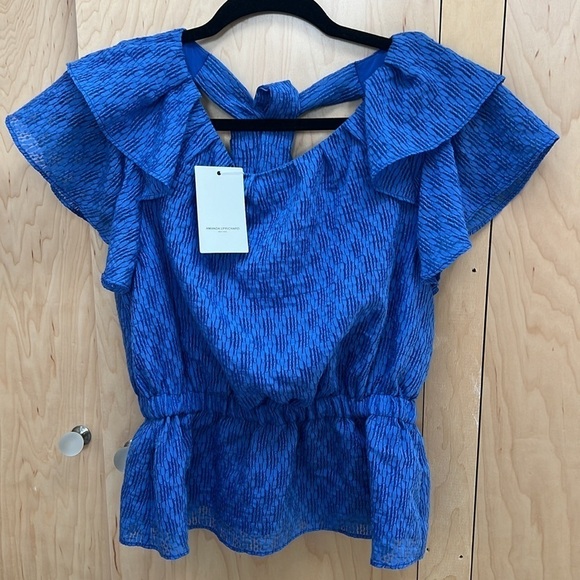 Amanda Uprichard Fiske Top in Mirtillo in Mirtillo – Size M - Picture 2 of 5